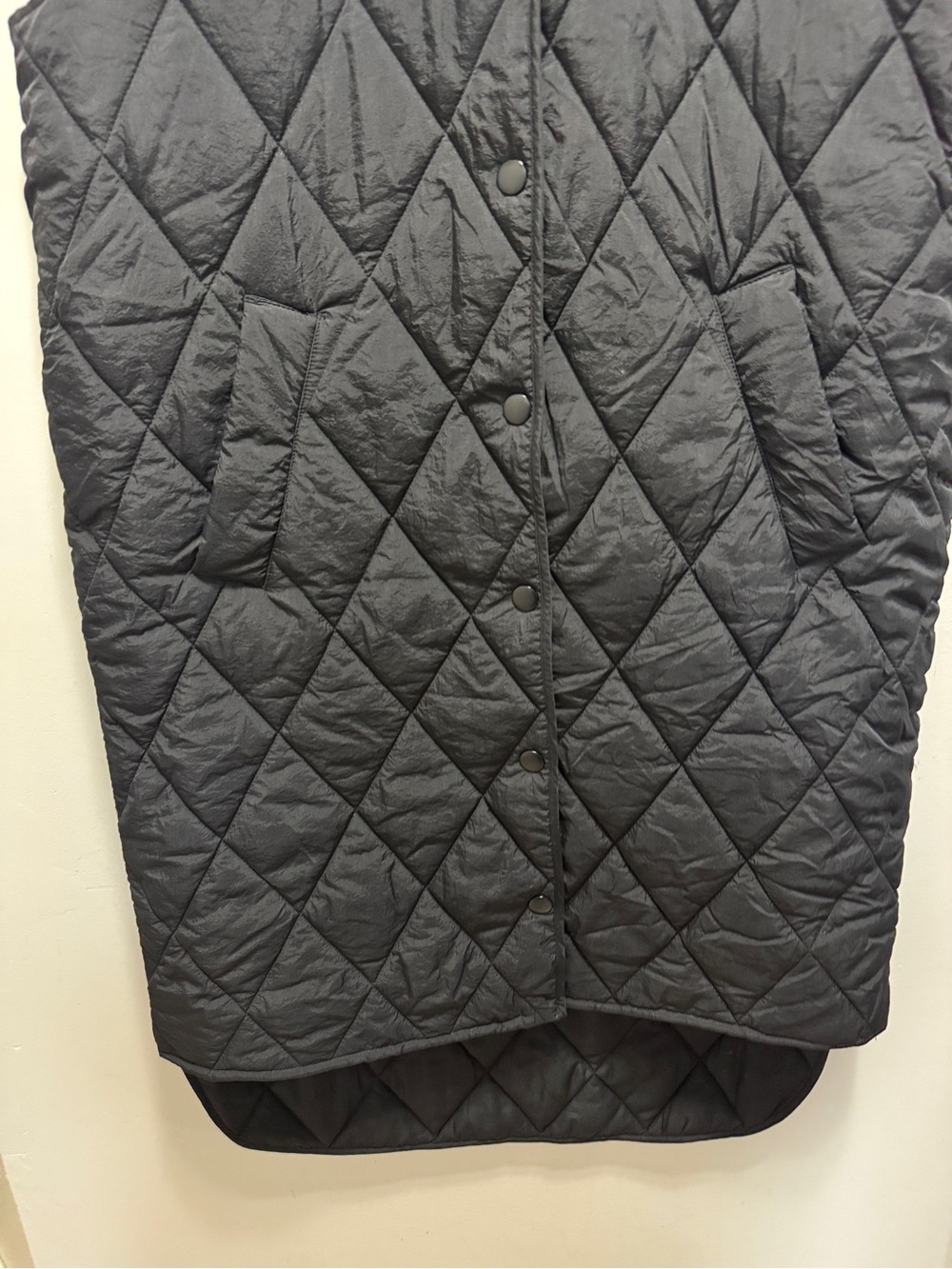 Kaffe Lorena Black Quilted Gilet Vest Size 36 - Picture 4 of 12